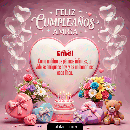 Feliz Cumpleaños Emel GIF