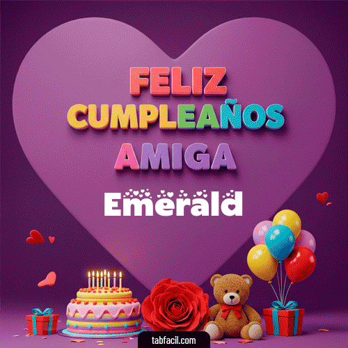 Feliz Cumpleaños Amiga Emerald