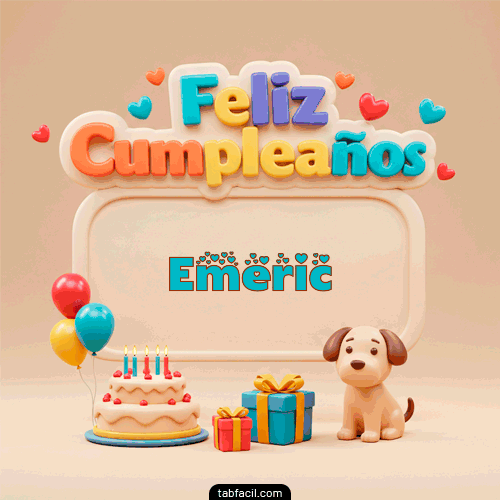 Gif Feliz Cumpleaños Emeric