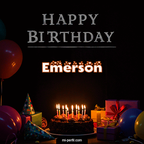 Happy BirthDay Feliz Cumpleaños Emerson