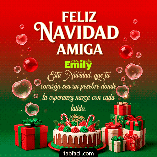 Ver GIF de Feliz Navidad Amiga GIF de Emily - Feliz Navidad Amiga