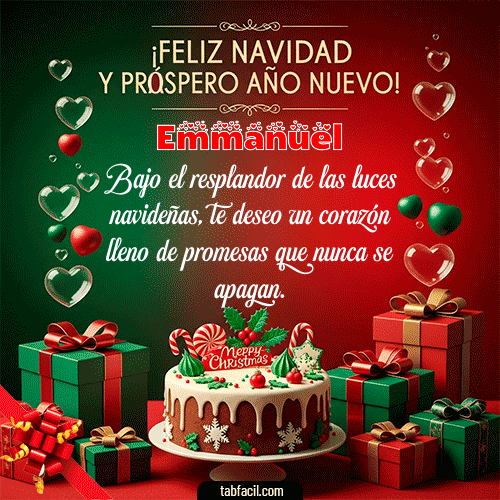 GIF Animado de Feliz Navidad para Emmanuel - Feliz Navidad y Próspero Año Nuevo
