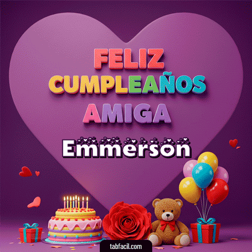 Gif 🎁 Feliz Cumpleaños Amiga Emmerson