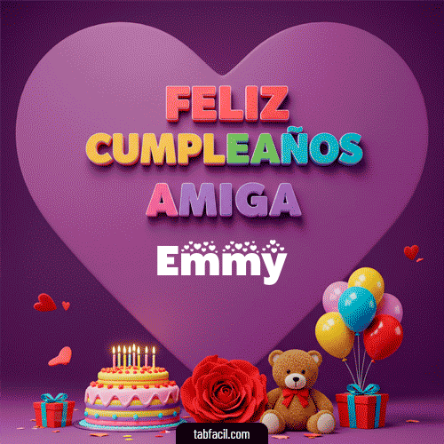 Feliz Cumpleaños Amiga Emmy