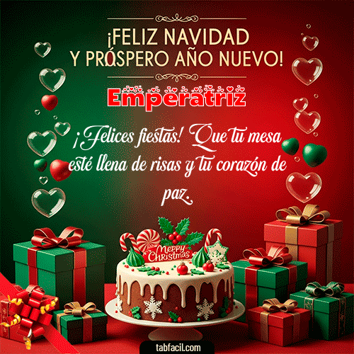 Feliz Navidad y Próspero Año Nuevo Feliz Navidad Emperatriz