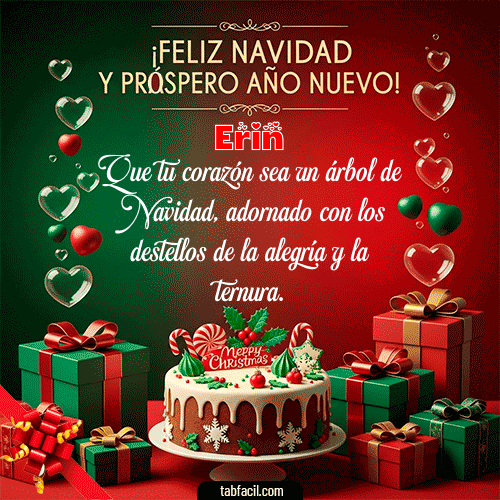 GIF Animado de Feliz Navidad para Erin - Feliz Navidad y Próspero Año Nuevo