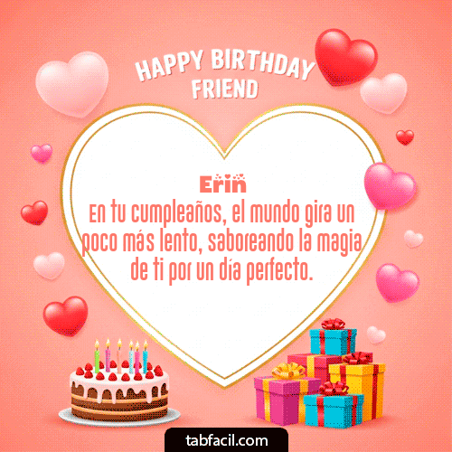 GIF de Erin - Happy Birthday Friend