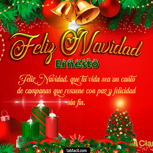 GIF Animado de Feliz Navidad para Ernesto - Feliz Navidad