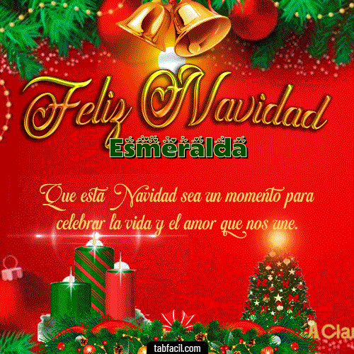 Ver GIF de Feliz Navidad GIF de Esmeralda - Feliz Navidad
