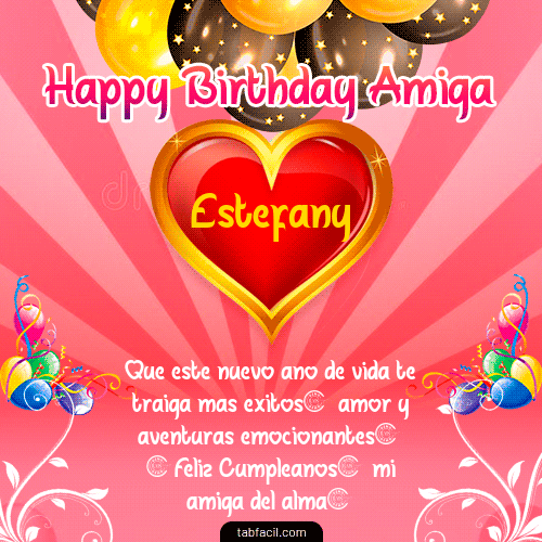 Happy BirthDay Amiga Estefany