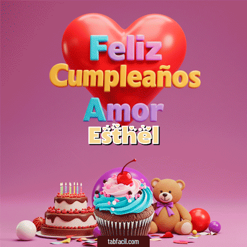 Feliz Cumpleaños Esthel GIF