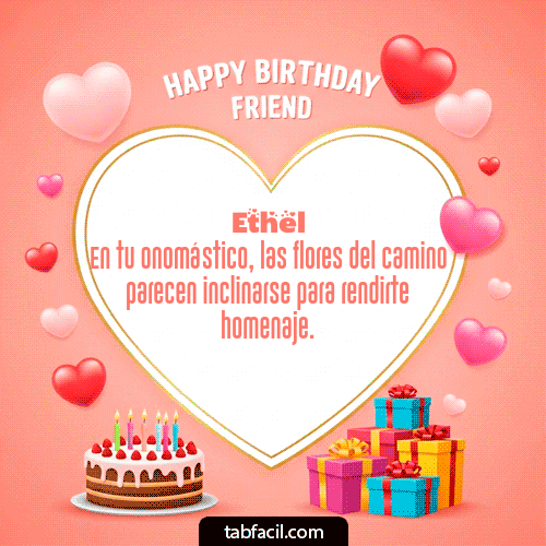 Gif Happy Birthday Friend Ethel