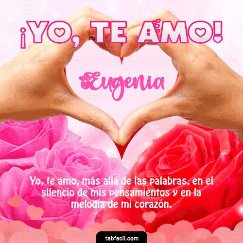 Yo, Te Amo Eugenia
