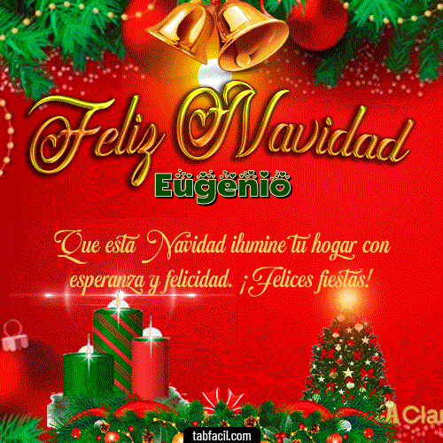 GIF Animado de Feliz Navidad para Eugenio - Feliz Navidad