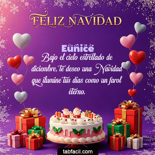 🎅 Merry Christmas Feliz Navidad Eunice