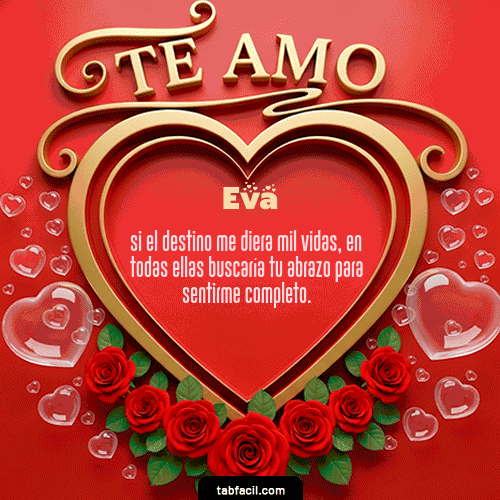 Te Amo Feliz Dia Amor Eva