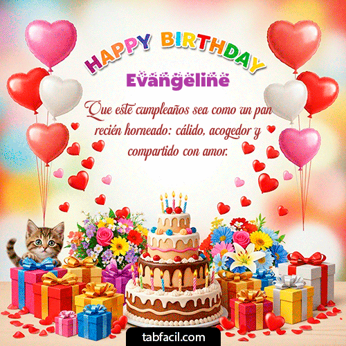Gif Happy BirthDay Evangeline