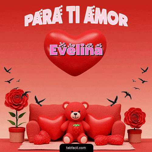 GIF Animado de Feliz Dia Amor para Evelina - Para tí amor