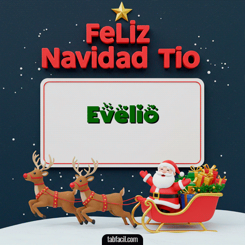 GIF Animado de Feliz Navidad para Evelio - Feliz Navidad Tío
