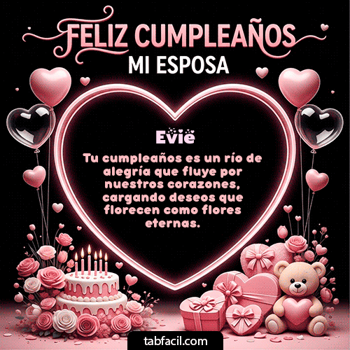 Gif Feliz Cumpleaños Mi Esposa Evie