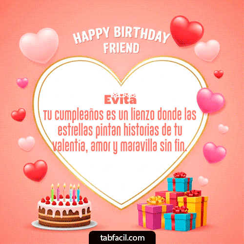 Feliz Cumpleaños Evita GIF