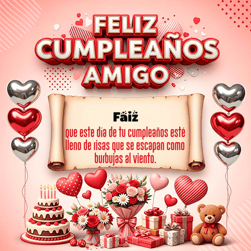 Gif Feliz Cumpleaños Amigo Faiz