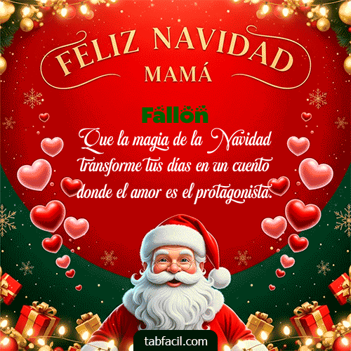 GIF Animado de Feliz Navidad para Fallon - Feliz Navidad Mamá