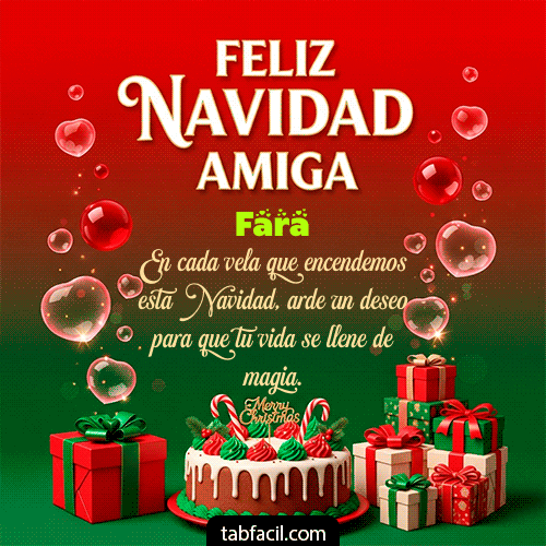 GIF de Fara - Feliz Navidad Amiga