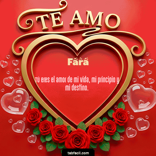 GIF de Fara - Te Amo