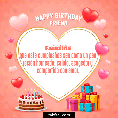 Gif Happy Birthday Friend Faustina