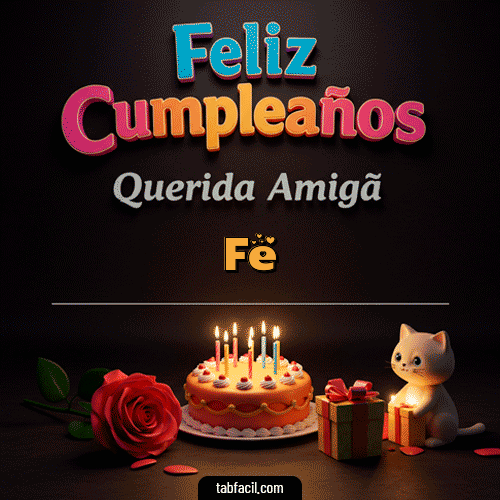 GIF de Fe - 🥳 Feliz Cumpleaños Querida Amiga