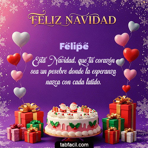 MERRY CHRISTMAS Feliz Navidad Felipe
