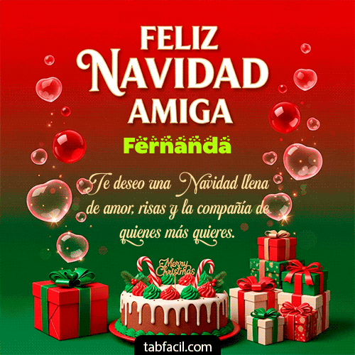 Feliz Navidad Amiga Feliz Navidad Fernanda