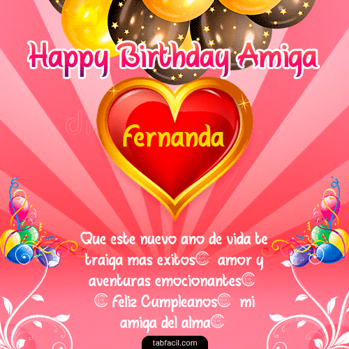 Happy BirthDay Amiga Fernanda