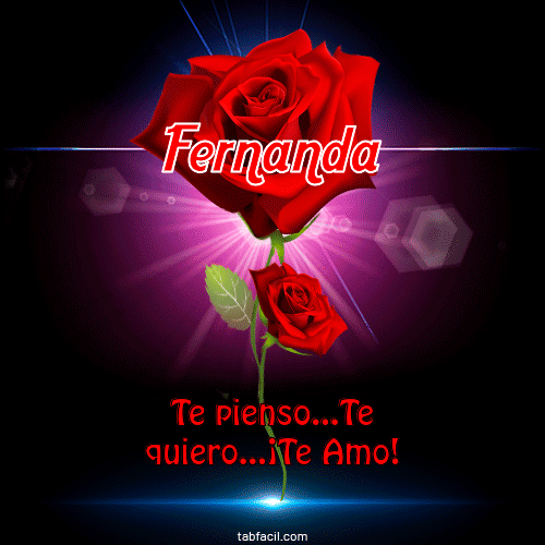 Te pienso...Te quiero...¡Te Amo! Fernanda