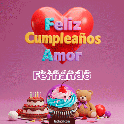 Feliz Cumpleaños Amor Fernando
