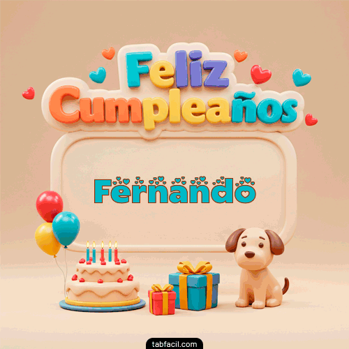 Feliz Cumpleaños Fernando