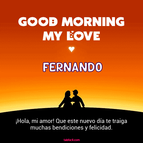 Good Morning My Love Fernando
