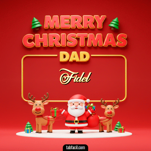 Merry Christmas DAD Feliz Navidad Fidel