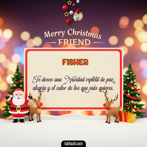 GIF de Fisher - Merry Christmas Friend