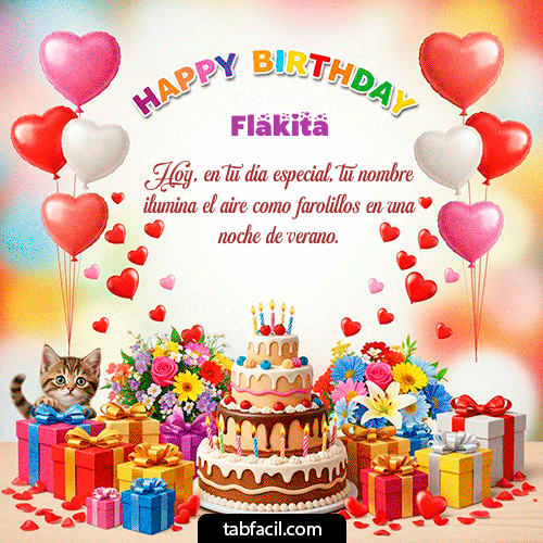 Feliz Cumpleaños Flakita GIF