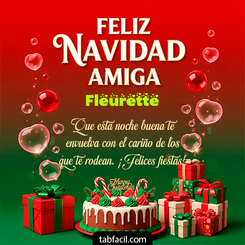 Feliz Navidad Amiga Feliz Navidad Fleurette