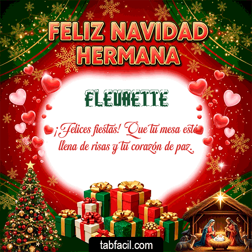 Feliz Navidad Hermana Feliz Navidad Fleurette