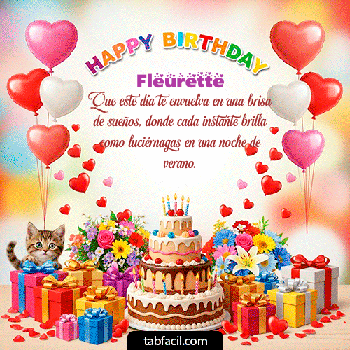 GIF de Fleurette - Happy BirthDay