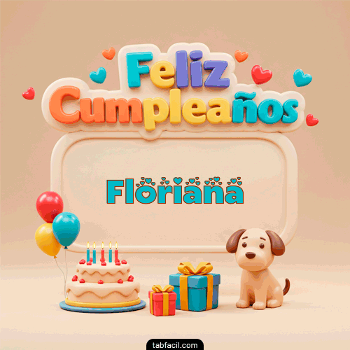 Feliz Cumpleaños Floriana