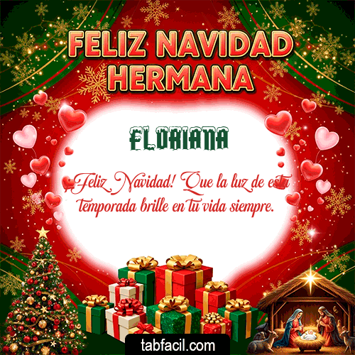 Feliz Navidad Hermana Feliz Navidad Floriana