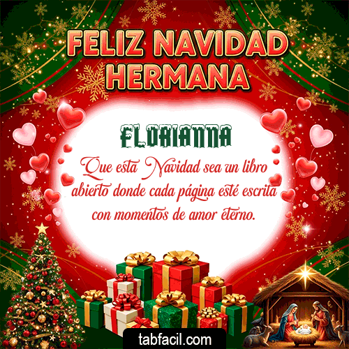 GIF de Florianna - Feliz Navidad Hermana