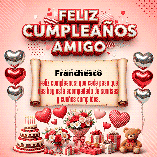 Feliz Cumpleaños Franchesco GIF