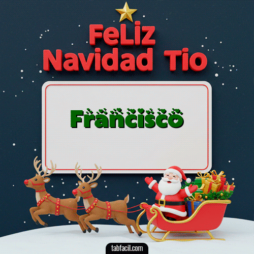 Feliz Navidad Tío Feliz Navidad Francisco