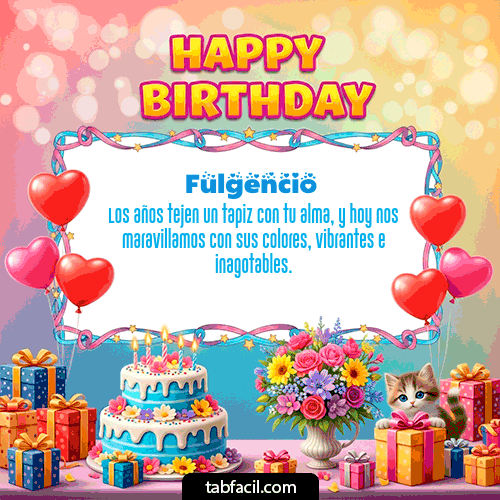Feliz Cumpleaños Fulgencio GIF